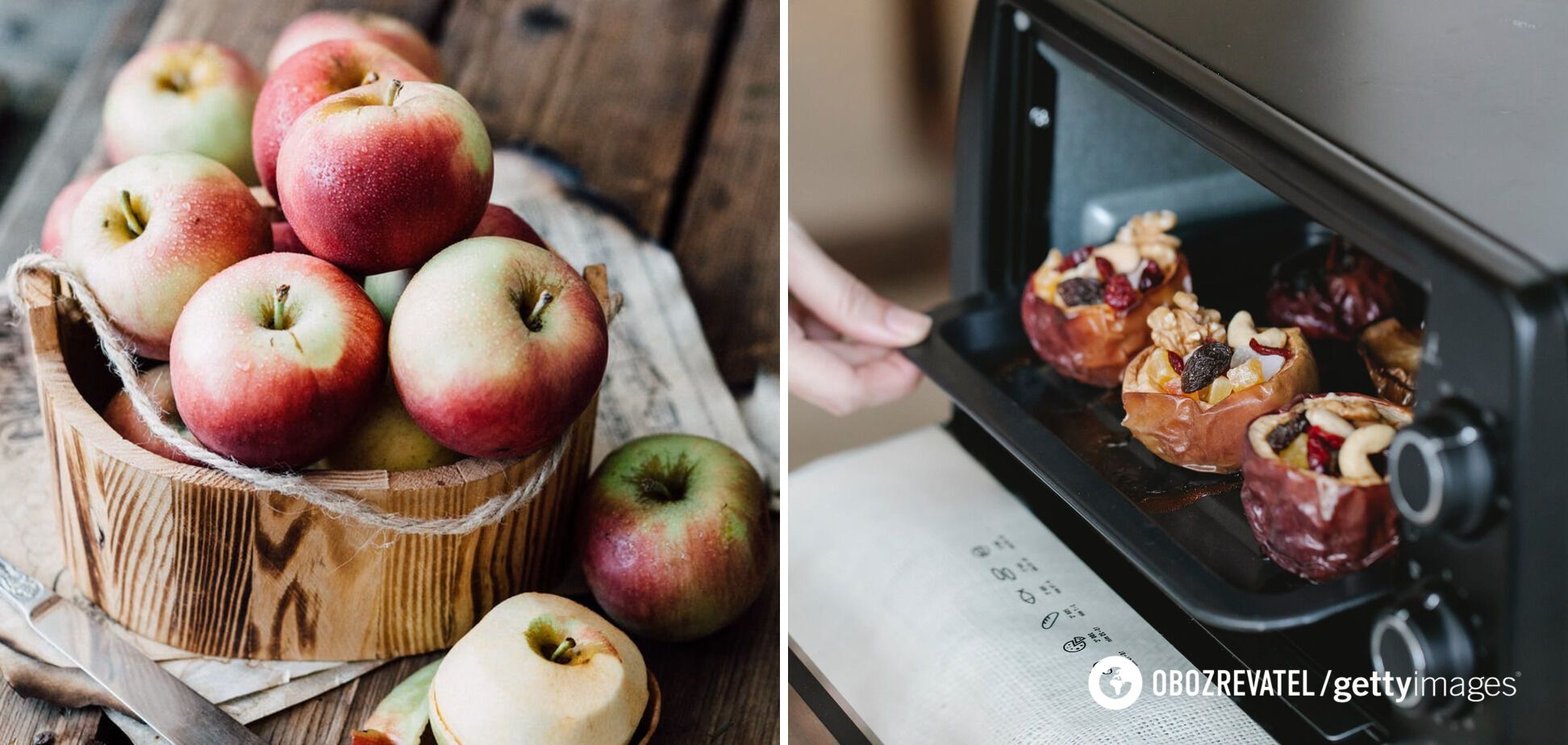 Baking apples