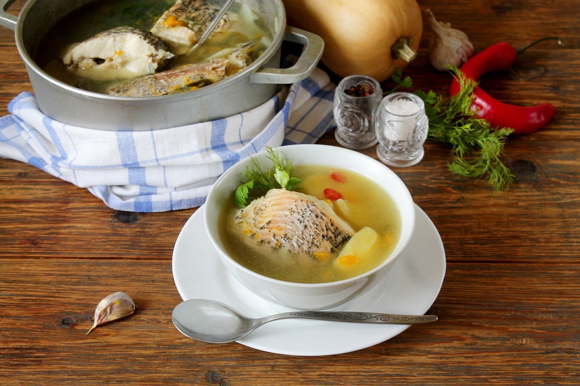 Delicious fish soup