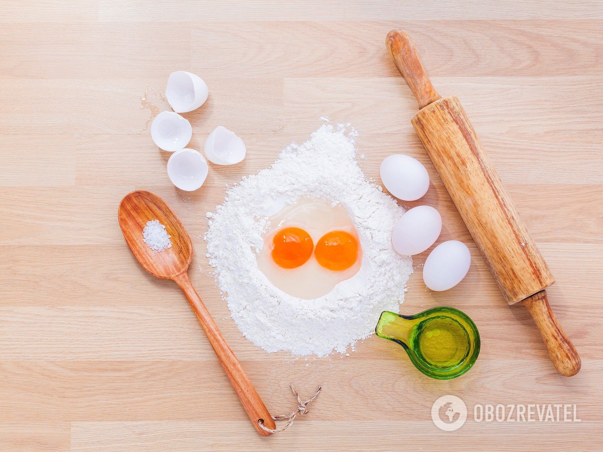 Ingredients for the dough