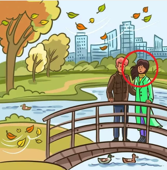 Only the most attentive will see the mistake in this romantic fall picture: test yourself