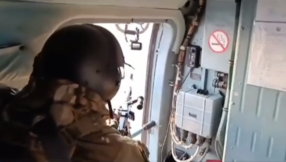 Video of how Ukrainian soldiers shot down a Shahed with a machine gun from a helicopter has appeared