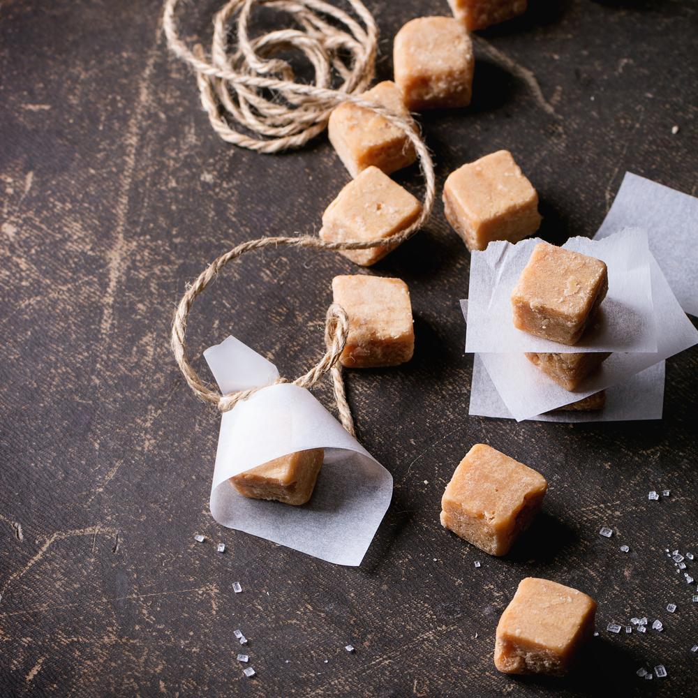 Homemade toffee without cream and milk