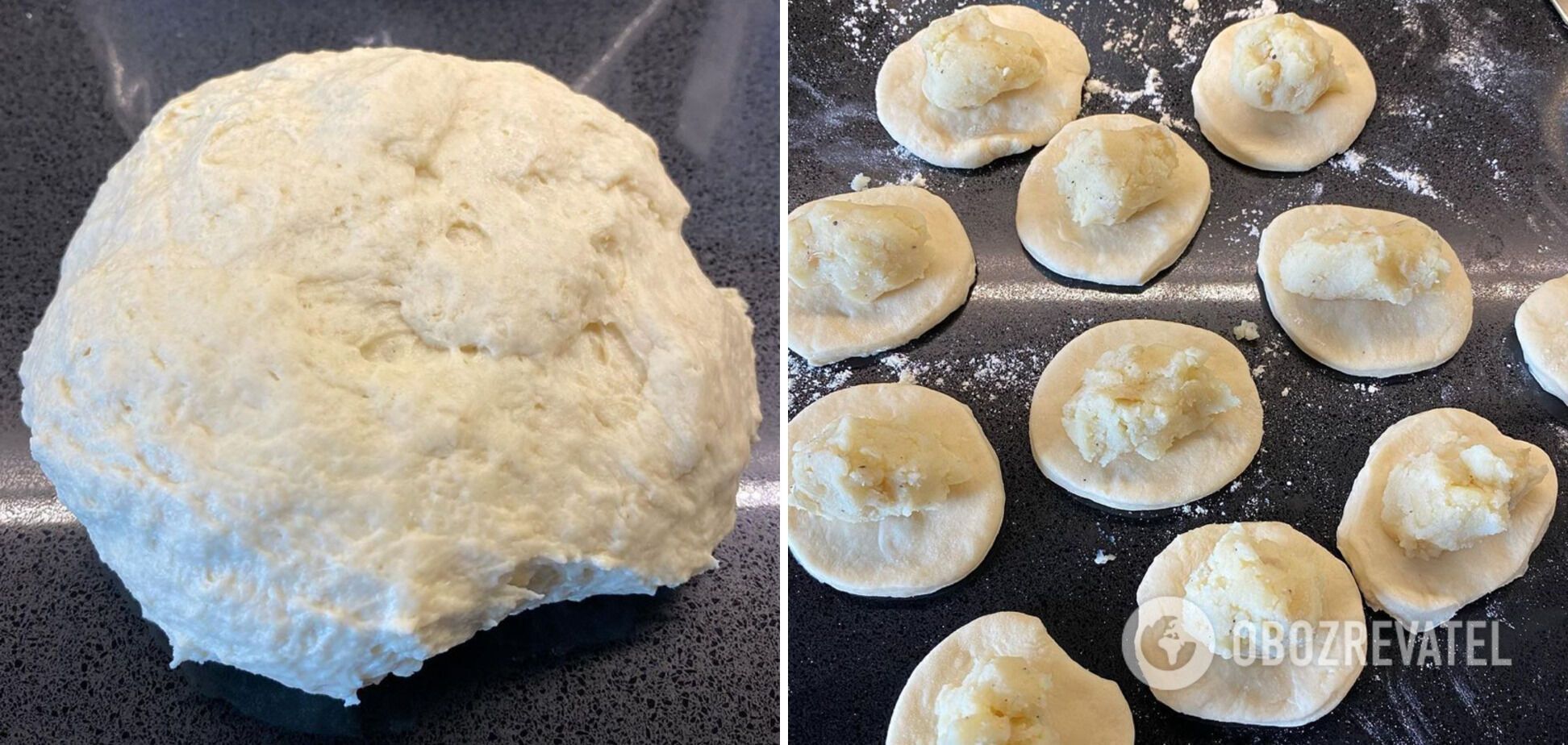 Dough for dumplings