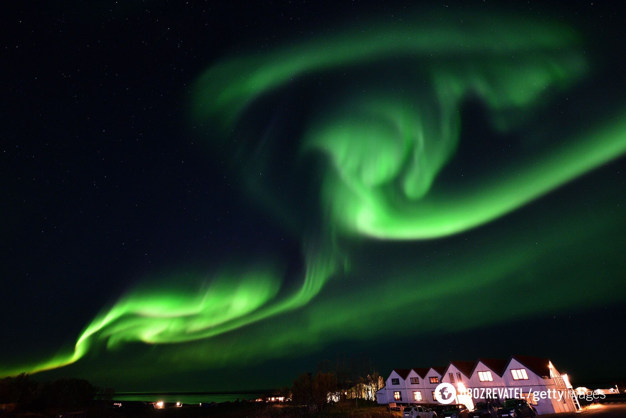 The Northern Lights can create the most bizarre patterns.