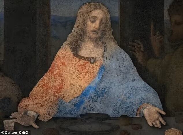 Leonardo da Vinci's painting ''The Last Supper'' has 6 hidden symbols. Photo