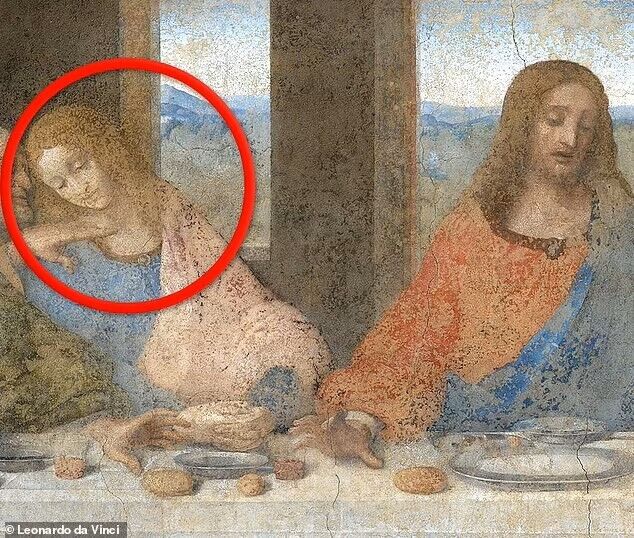 Leonardo da Vinci's painting ''The Last Supper'' has 6 hidden symbols. Photo