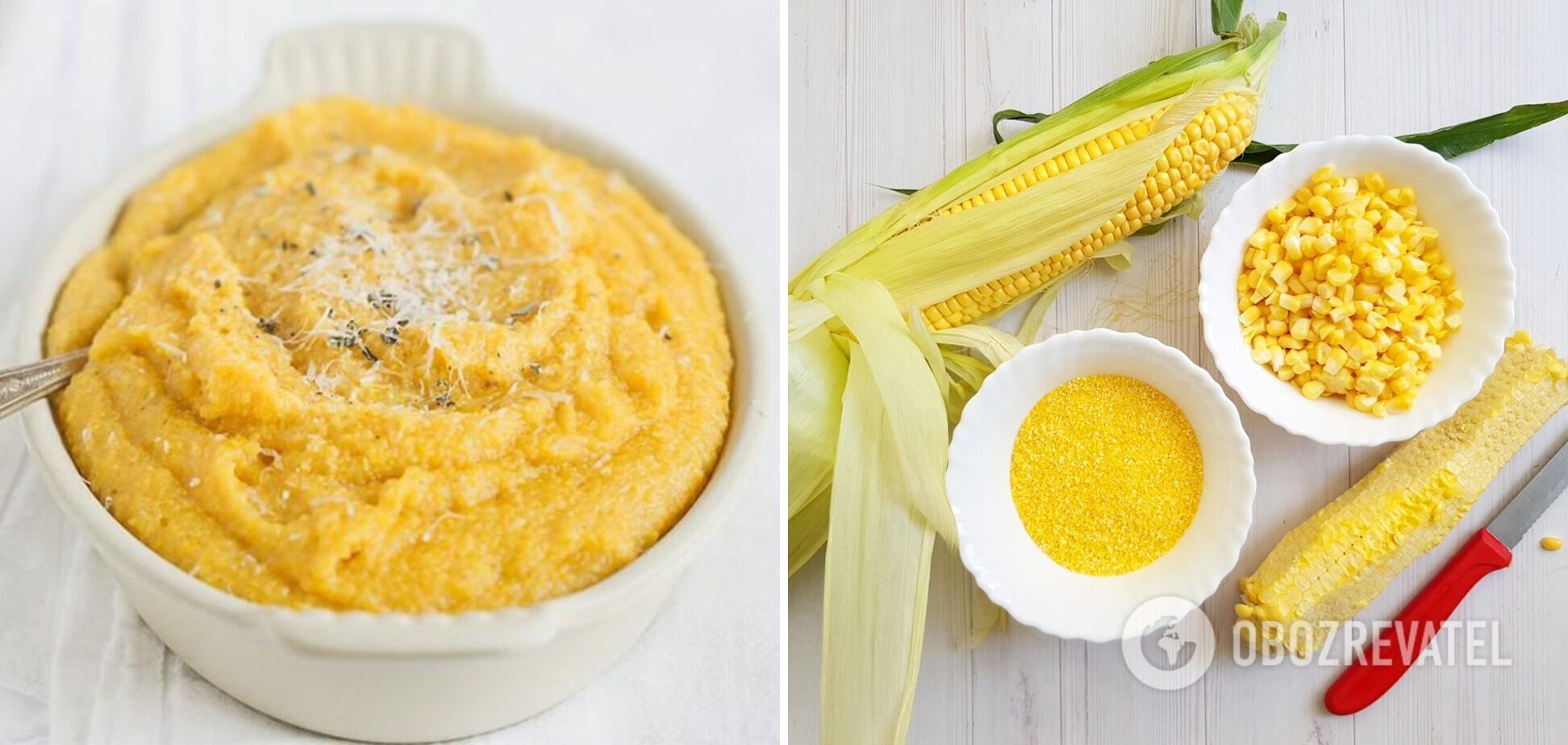 Corn grits.