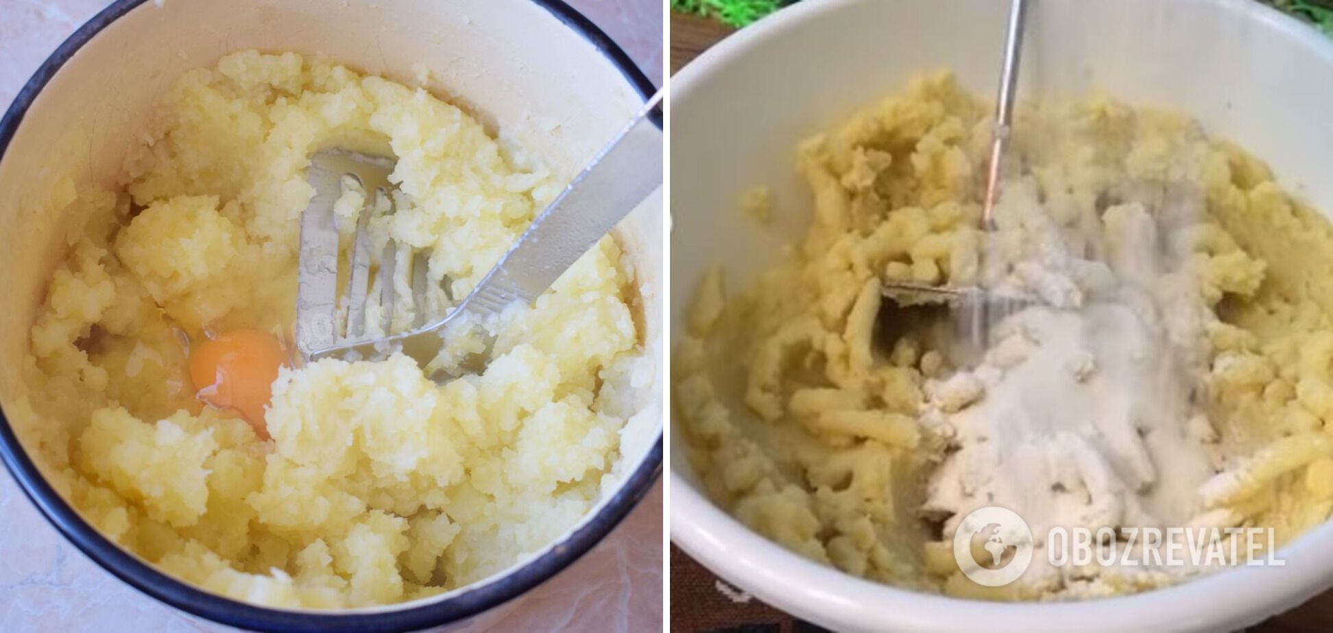 Make potato dough.