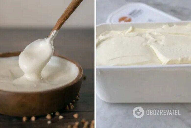 Sour cream dessert in the oven.