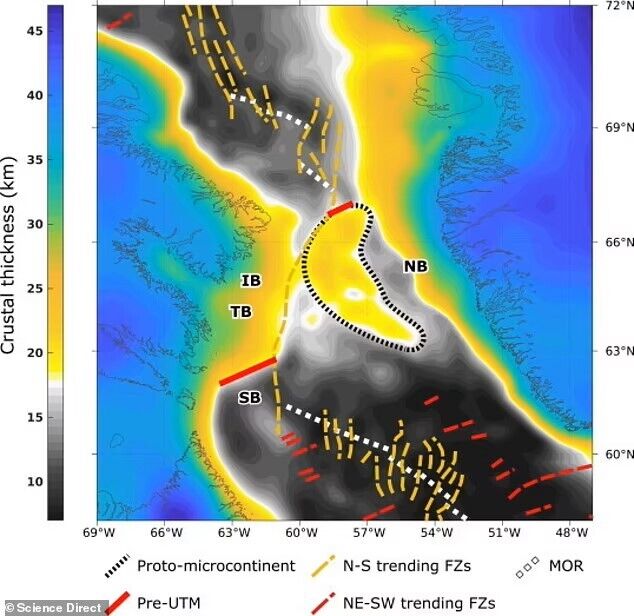 Scientists have discovered a continent between Canada and Greenland, which was formed 60 million years ago