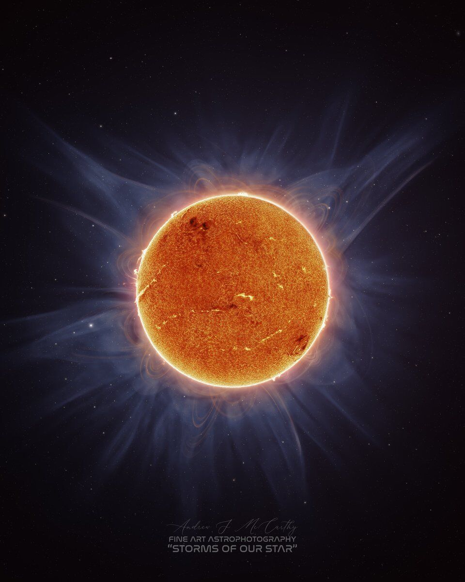 This is how chaos looks like: the astrophotographer showed a dynamic image of the Sun. Photo.