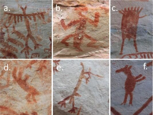 They look like aliens. On the stone cliffs of the Amazon discovered drawings of amazing animals and mysterious inscriptions