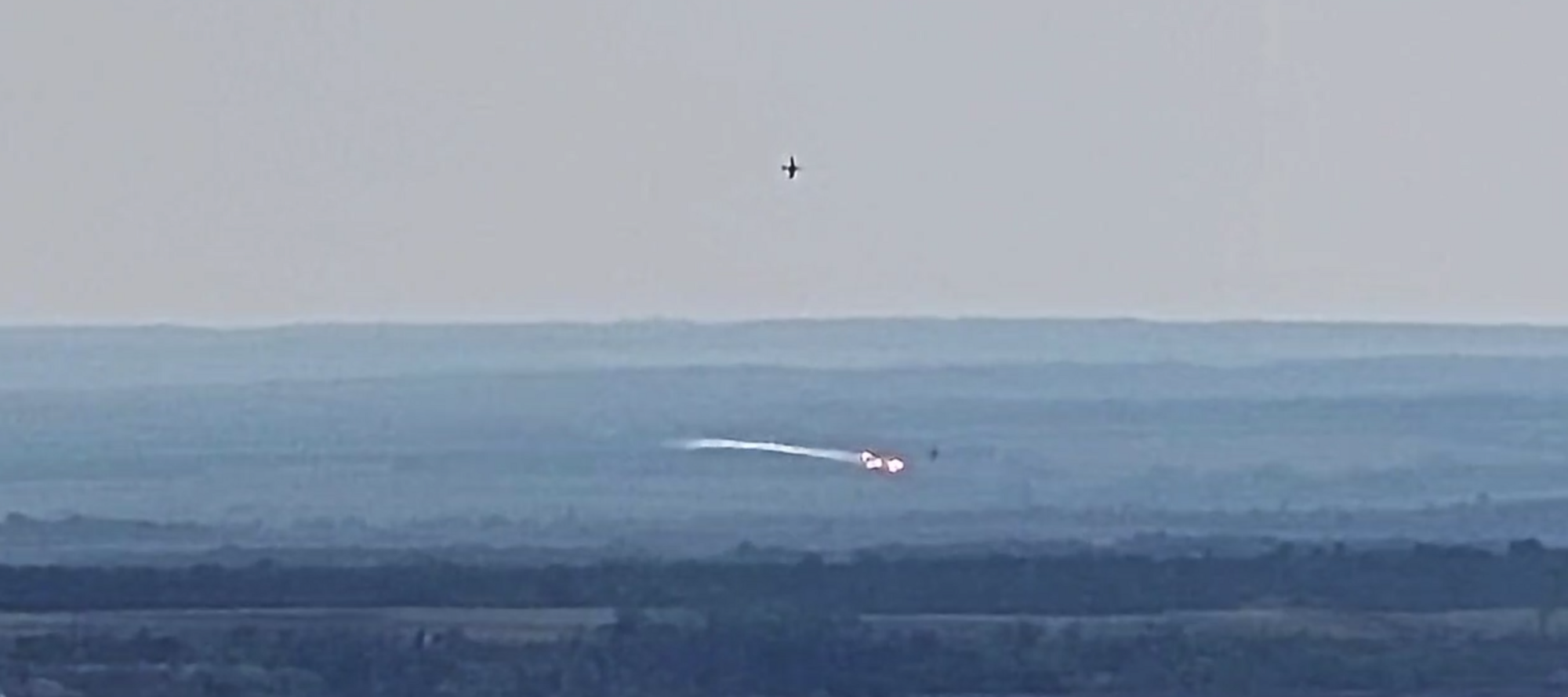 ''One less problem'': Ukrainian soldiers shoot down a Russian Su-25 attack aircraft. Video