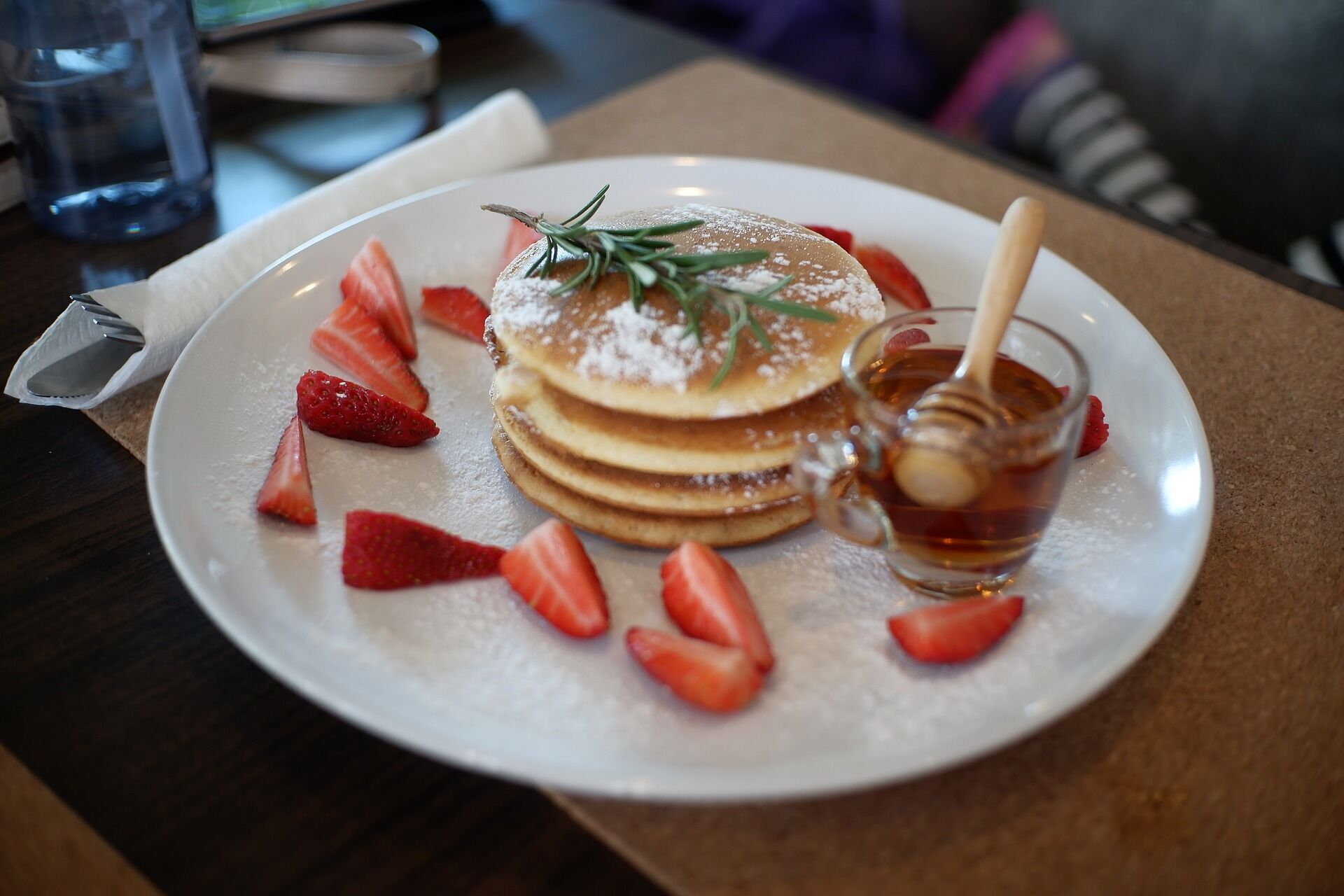 Delicious pancakes for breakfast