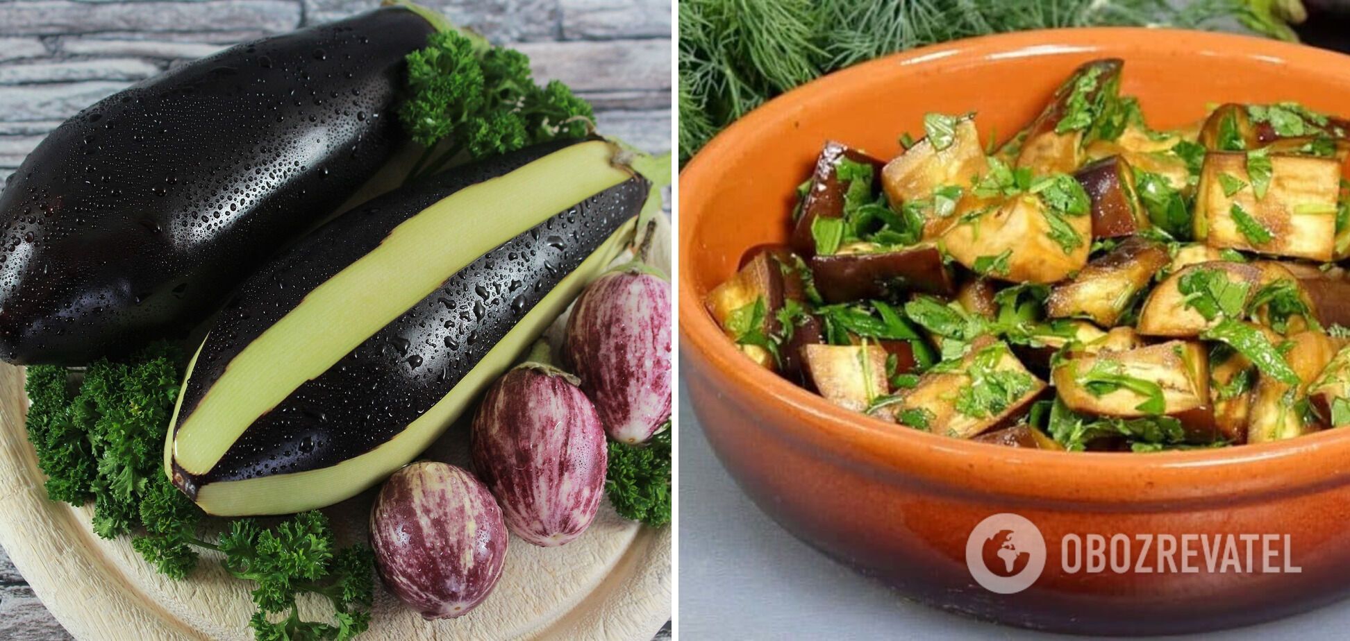 Eggplant with garlic and sugar