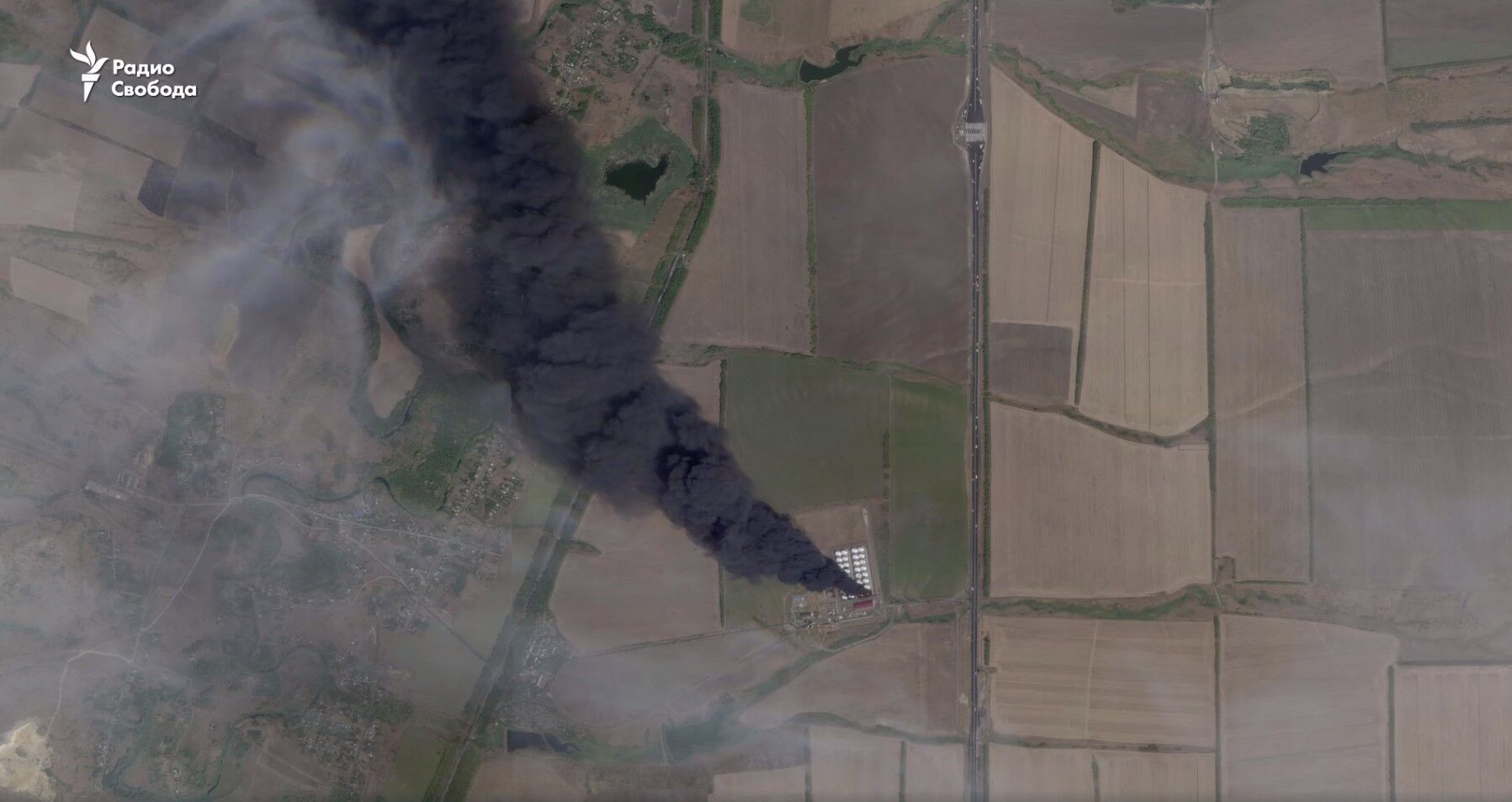 Fire continues at the ''Atlas'' oil depot in Rostov region: satellite images have been released