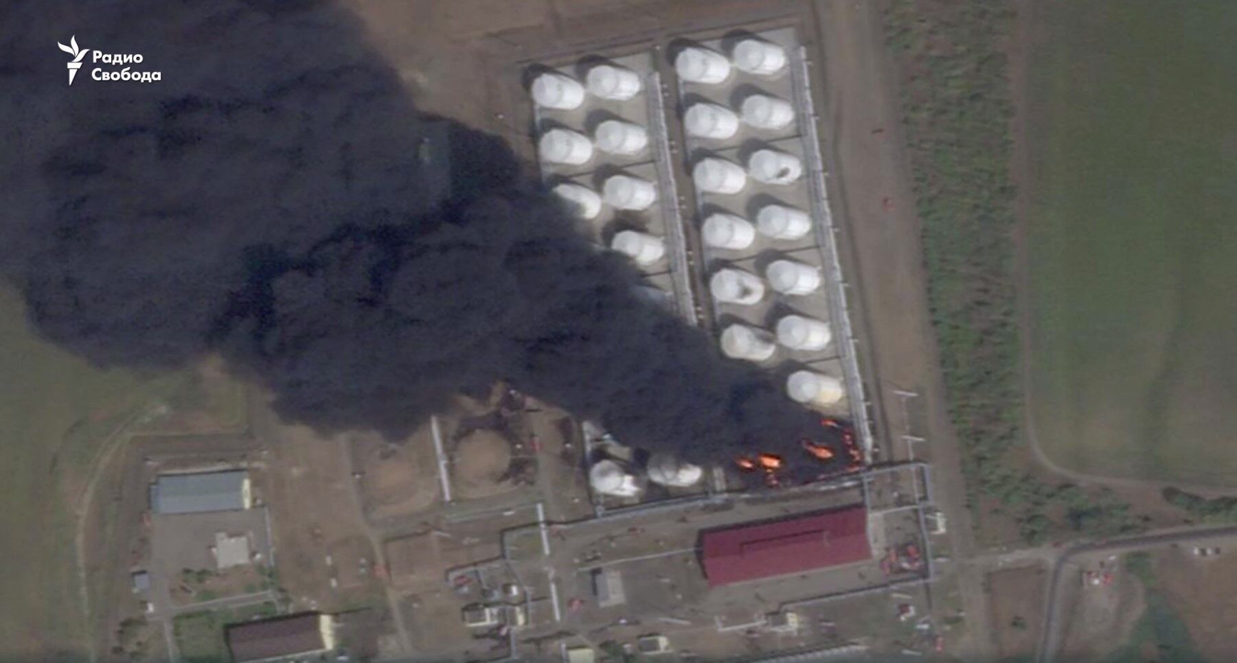 Fire continues at the ''Atlas'' oil depot in Rostov region: satellite images have been released