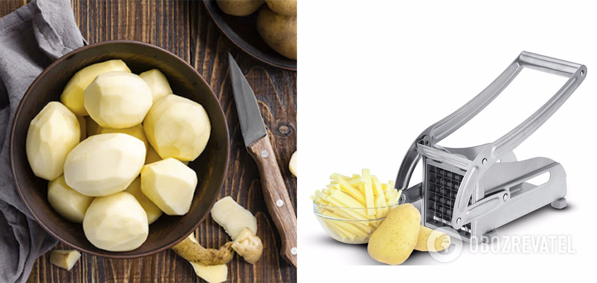 How to cut potatoes