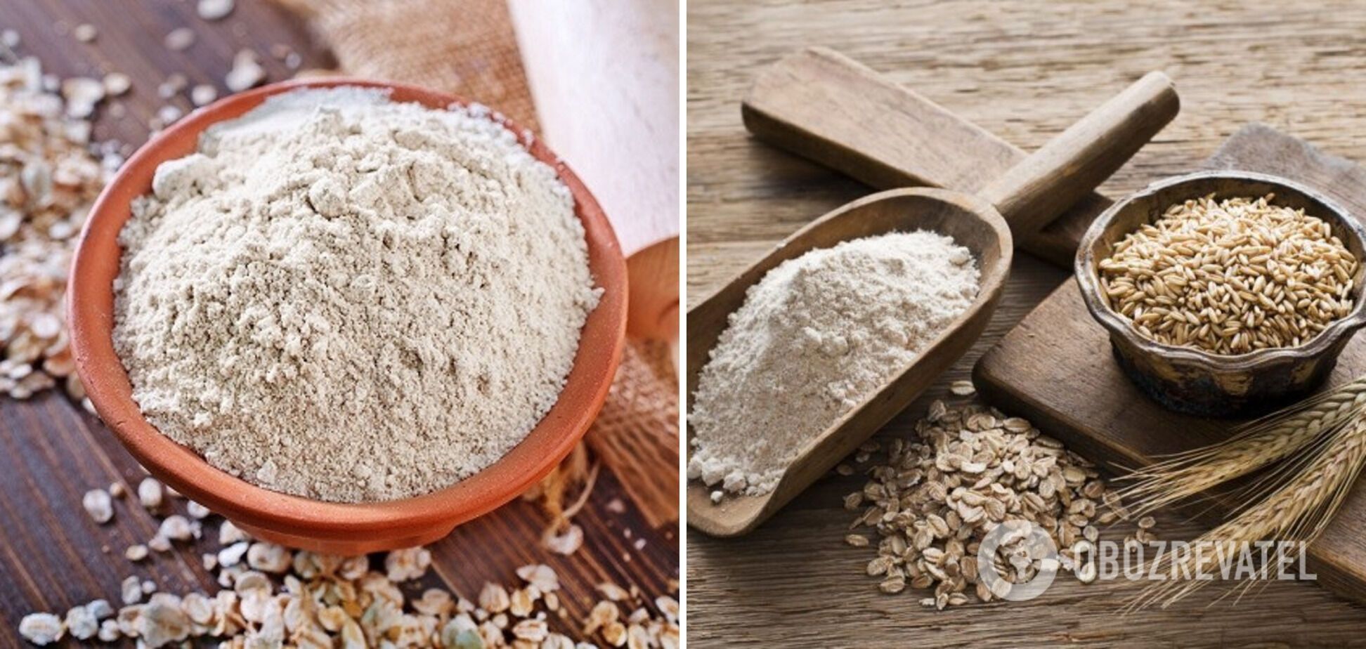 Oat flour for dough