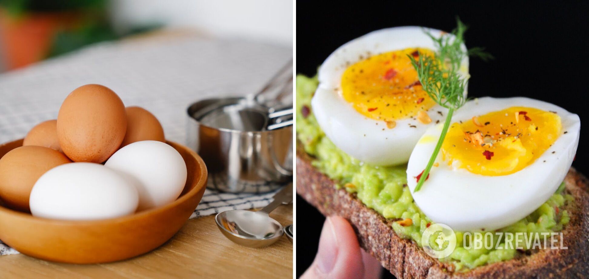 A dish of boiled eggs