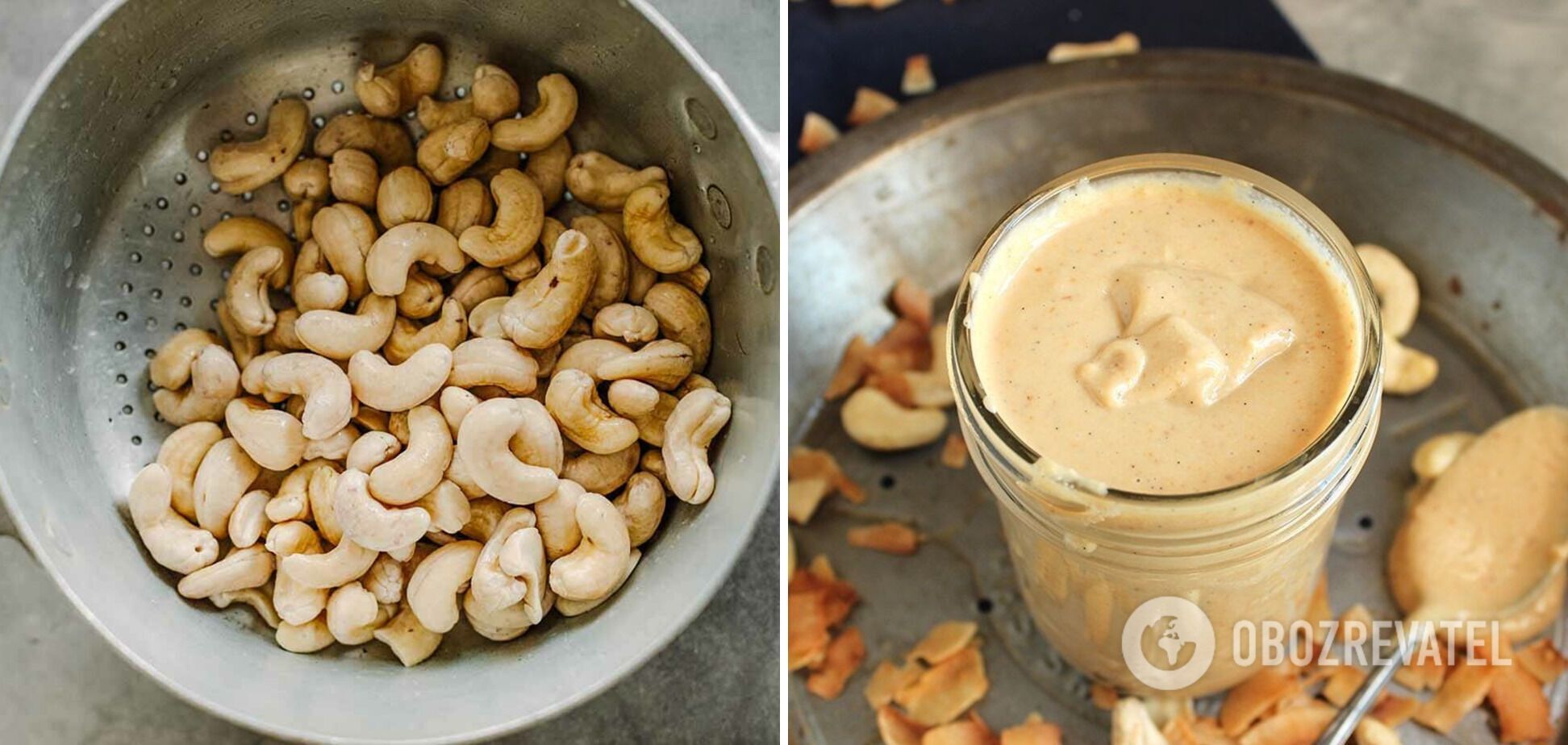 Cashew-based sauce