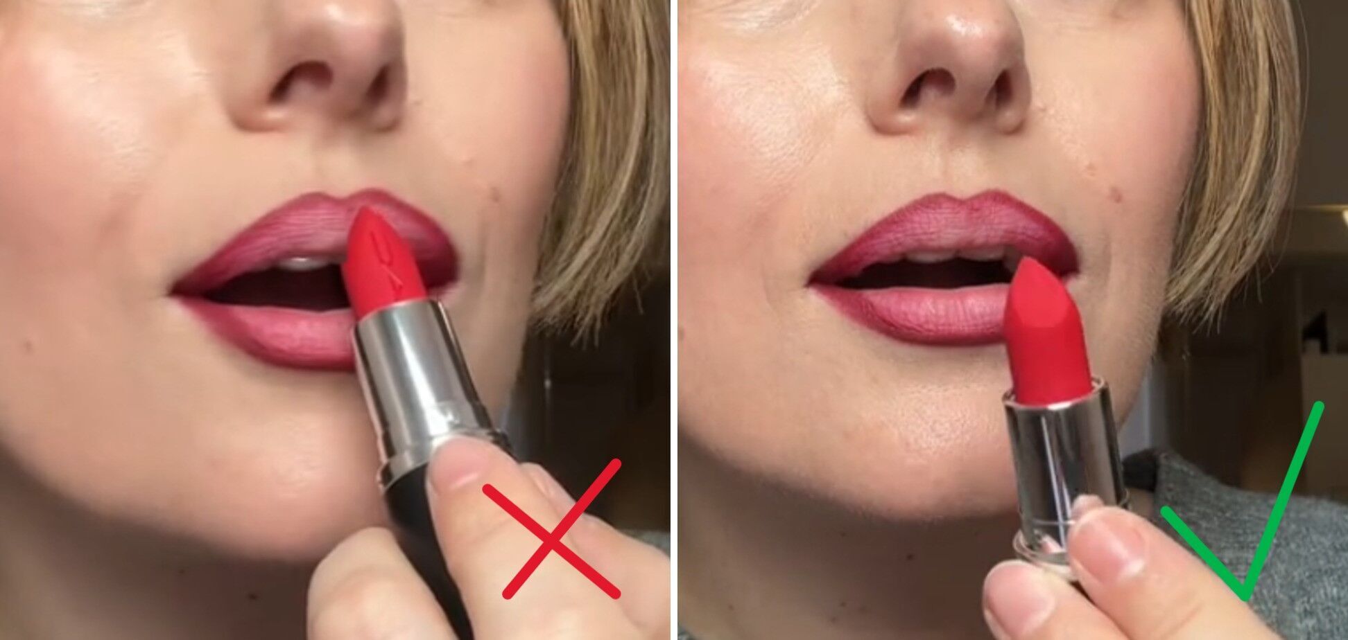 How to make your lipstick look perfect for hours: life hack