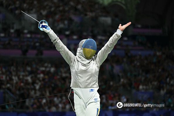 Ukraine won gold or silver at the 2024 Olympics, reaching the final in women's epee. Video