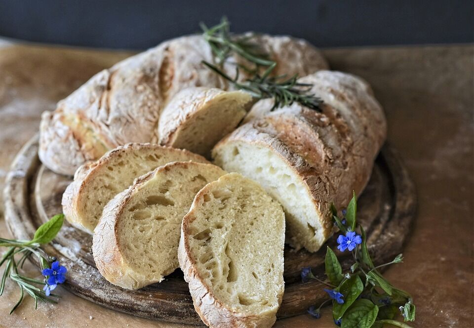 Homemade ciabatta bread