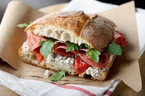 A sandwich of their ciabatta bread