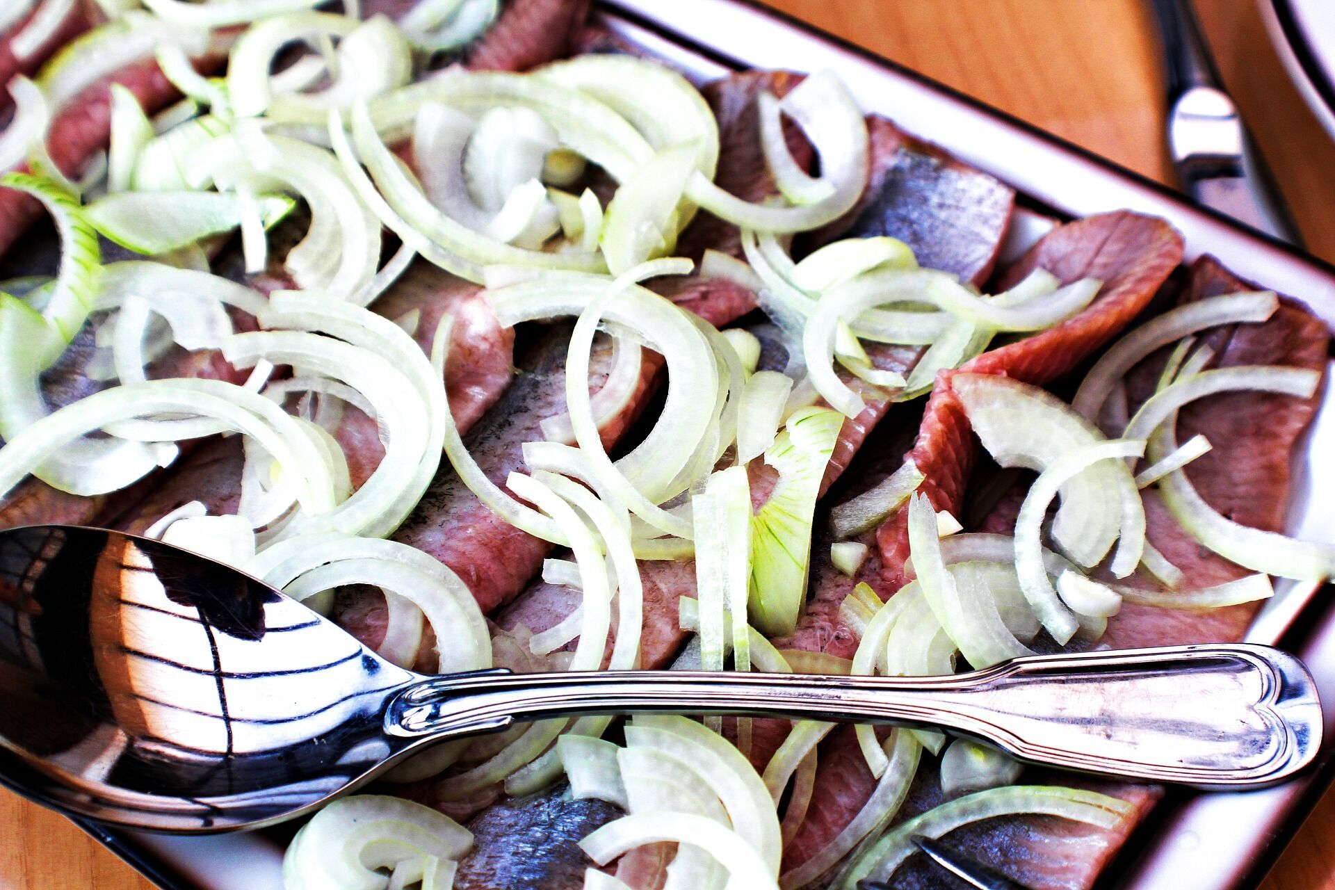 Herring with onions