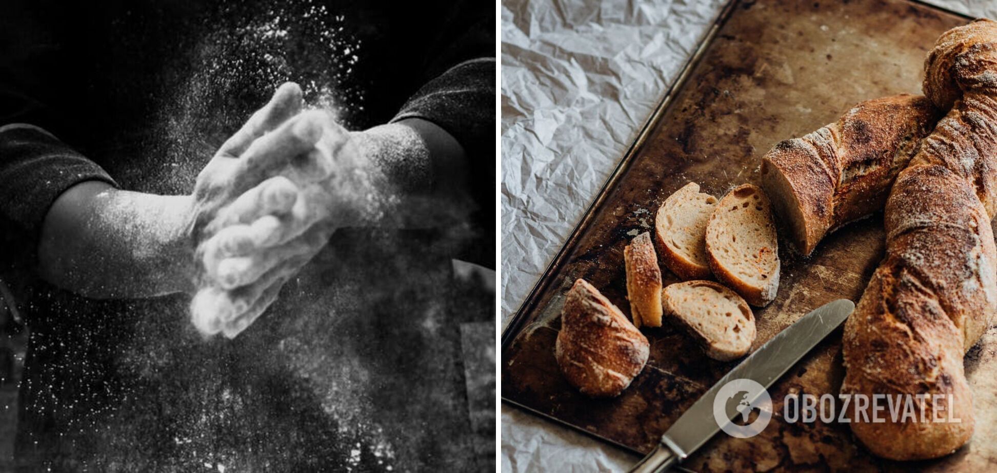 Making homemade bread