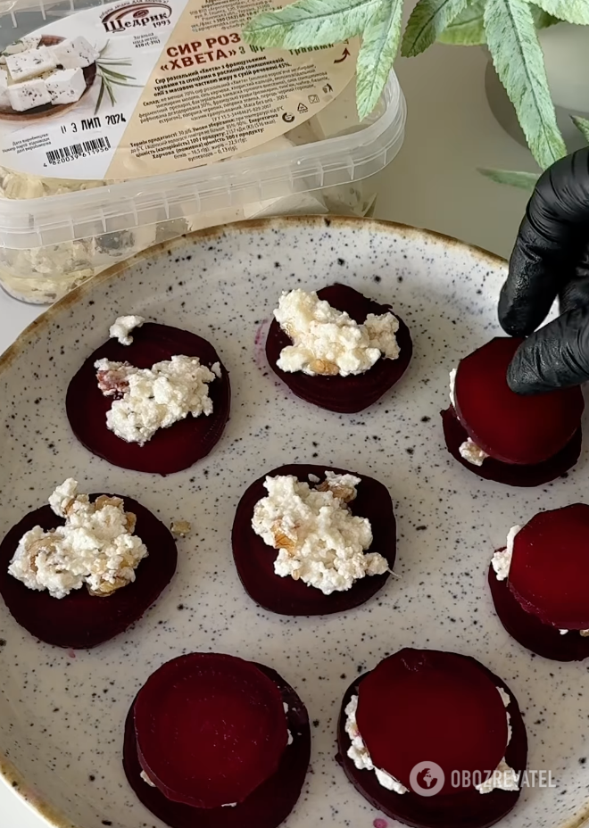 Delicious beet appetizer