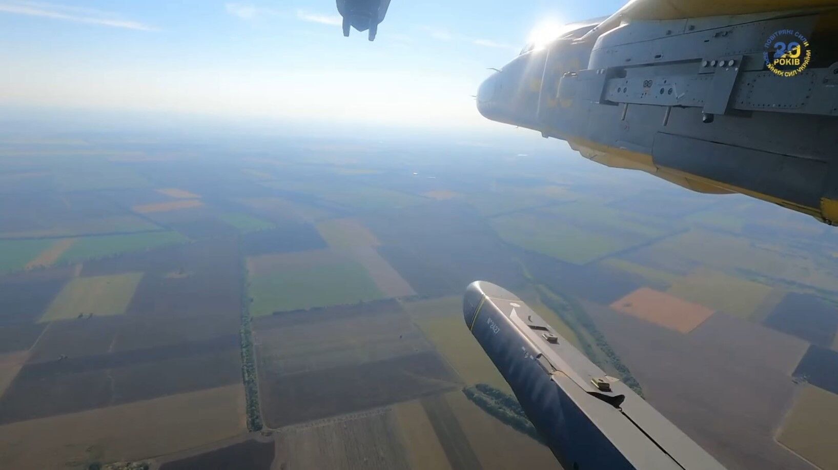 Ukraine Air Force shows the launch of Storm Shadow missiles against targets in occupied Crimea for the first time