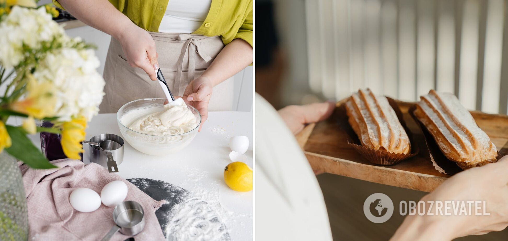 Preparation of cream for eclairs