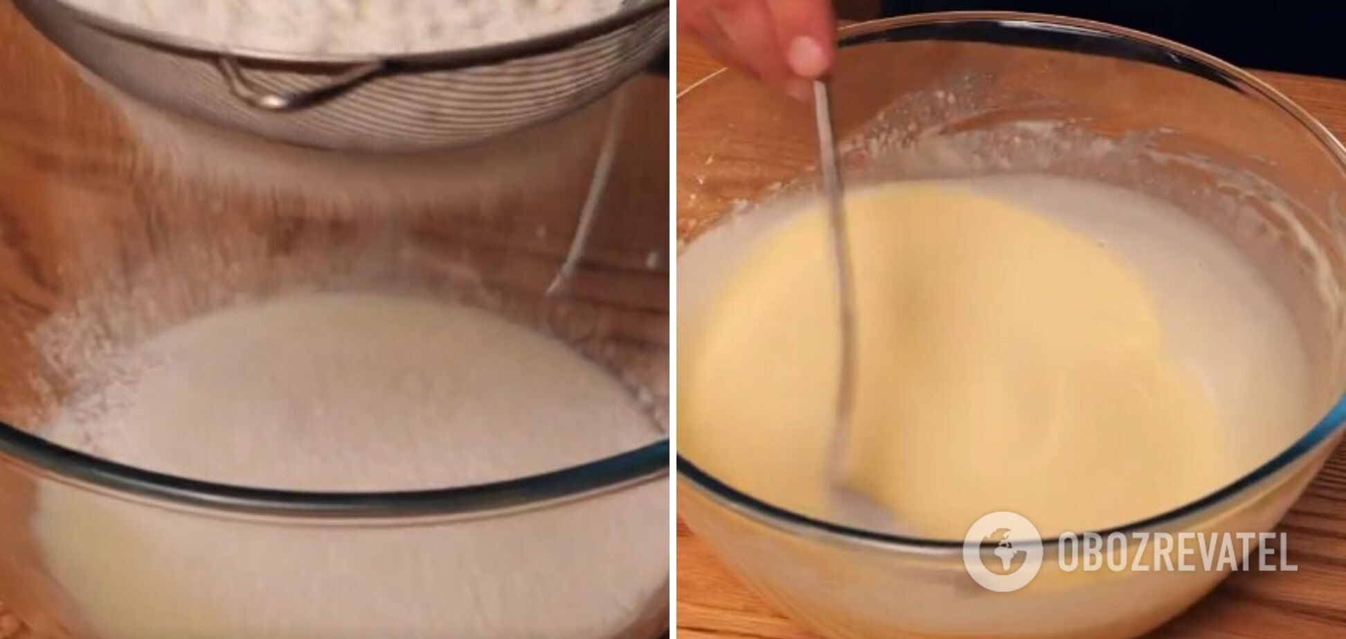 Milk-based dough for thin crepes