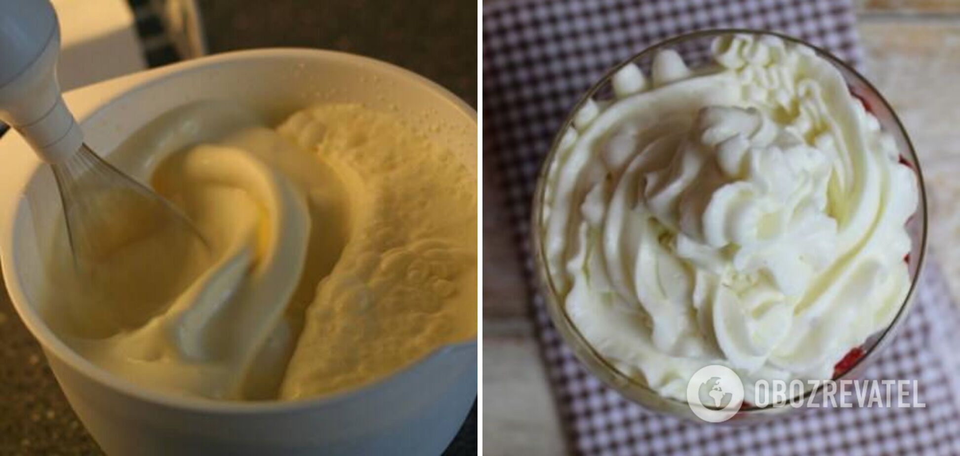 The consistency of the cream should resemble thick sour cream