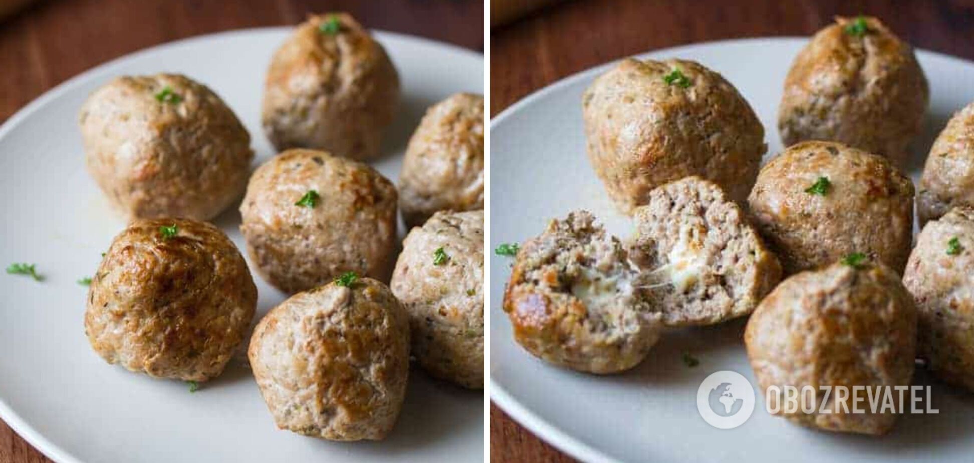 Meatballs with feta cheese