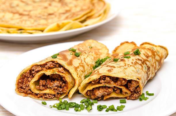 Crepes with savory fillings