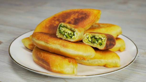 Fried yeast pies.