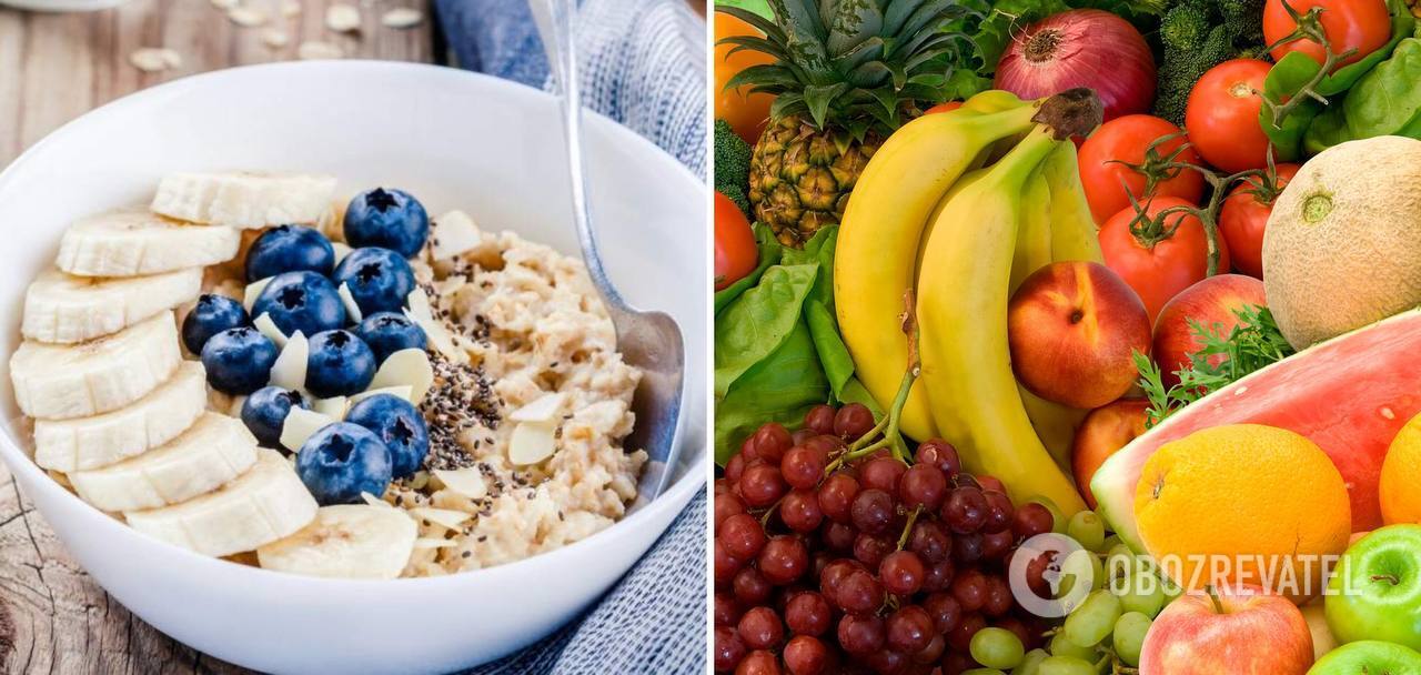 Oatmeal with fruit