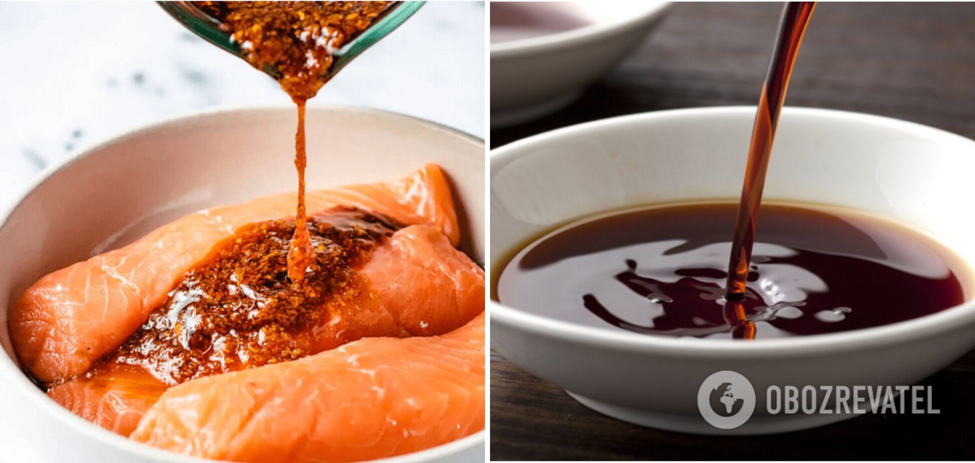 Soy sauce - an ingredient for marinade