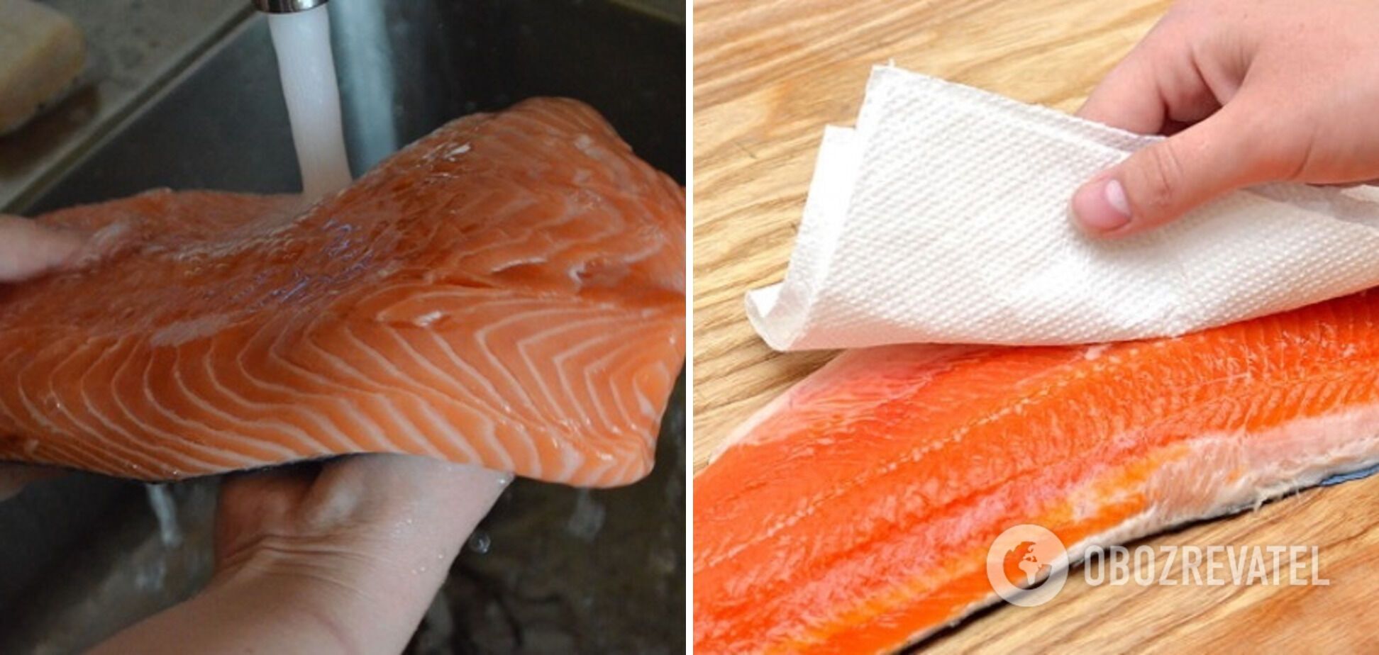Trout must be washed and wiped beforehand