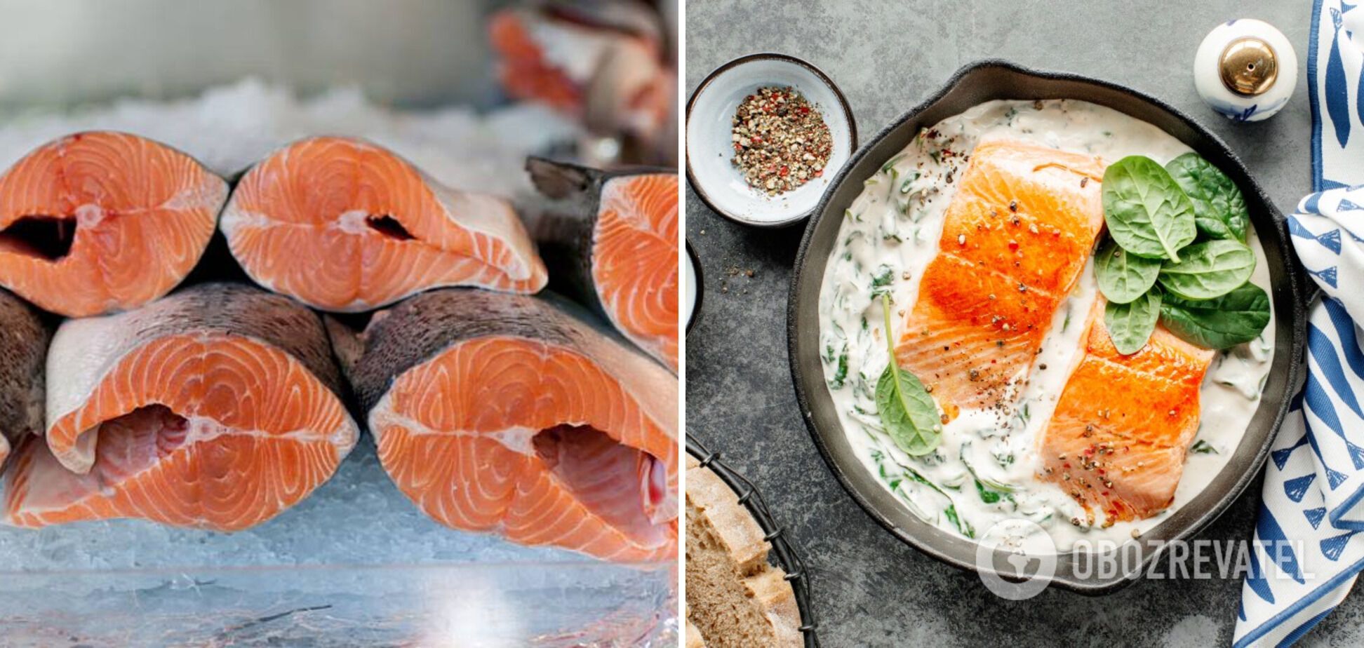 Pour cream sauce over the fish before baking