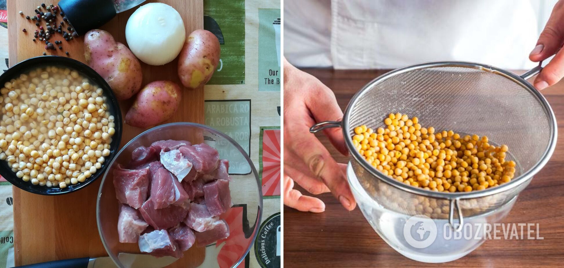 Ingredients for soup