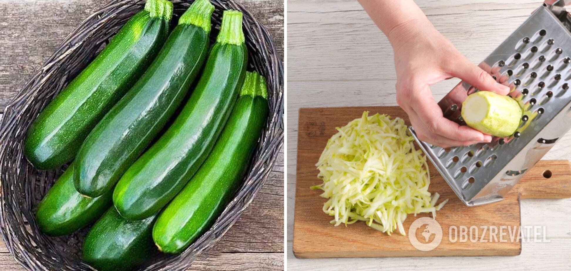 Zucchini needs to be grated