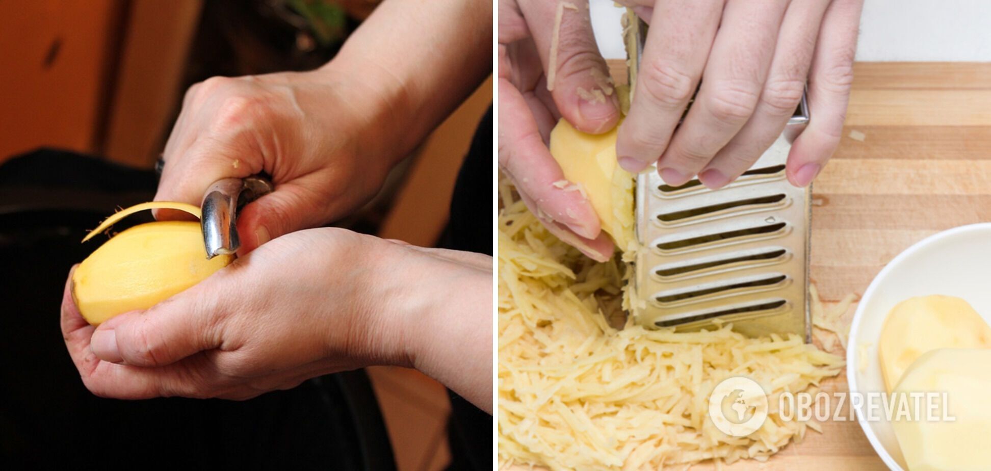 Potatoes for the pizza base