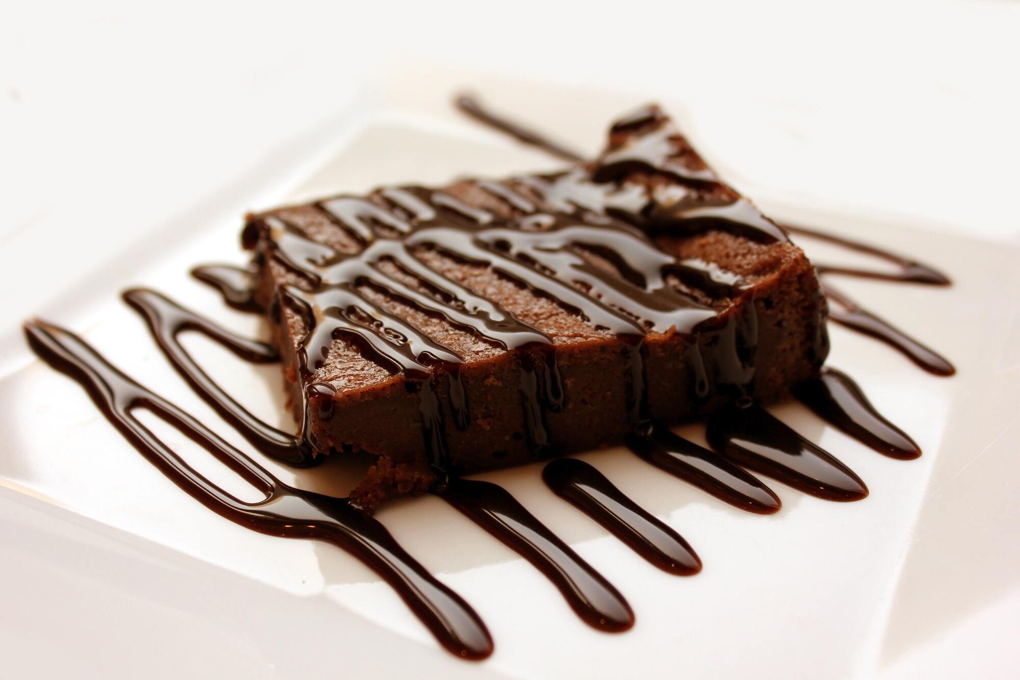 Homemade brownies with chocolate