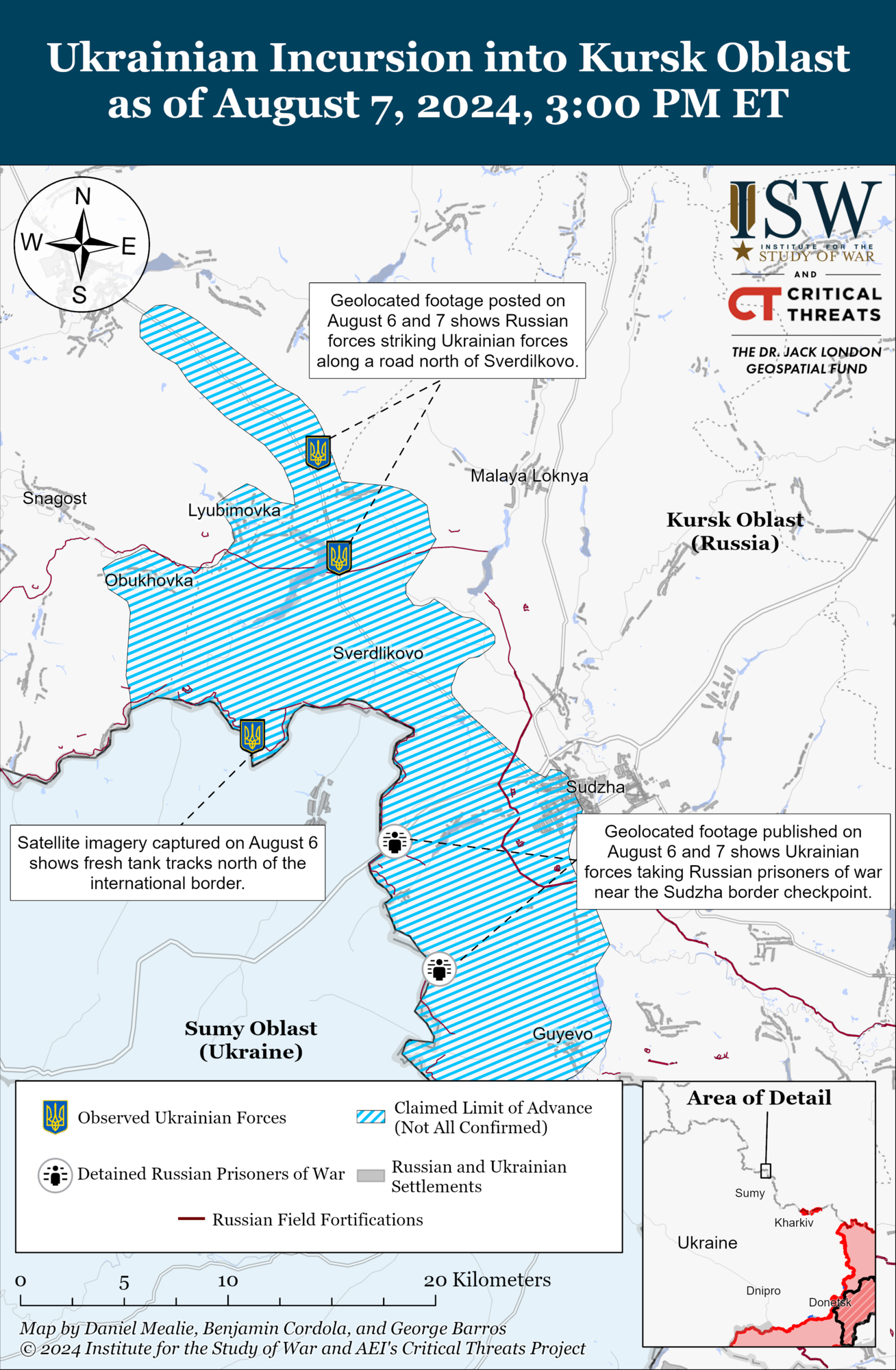 Kreml ryzykuje skompromitowanie się: ISW oceniło reakcję rosyjskich władz na wydarzenia w obwodzie kurskim. Mapa