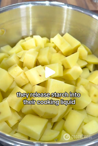 Never boil potatoes in water if you want creamy mashed potatoes: a chef's tip