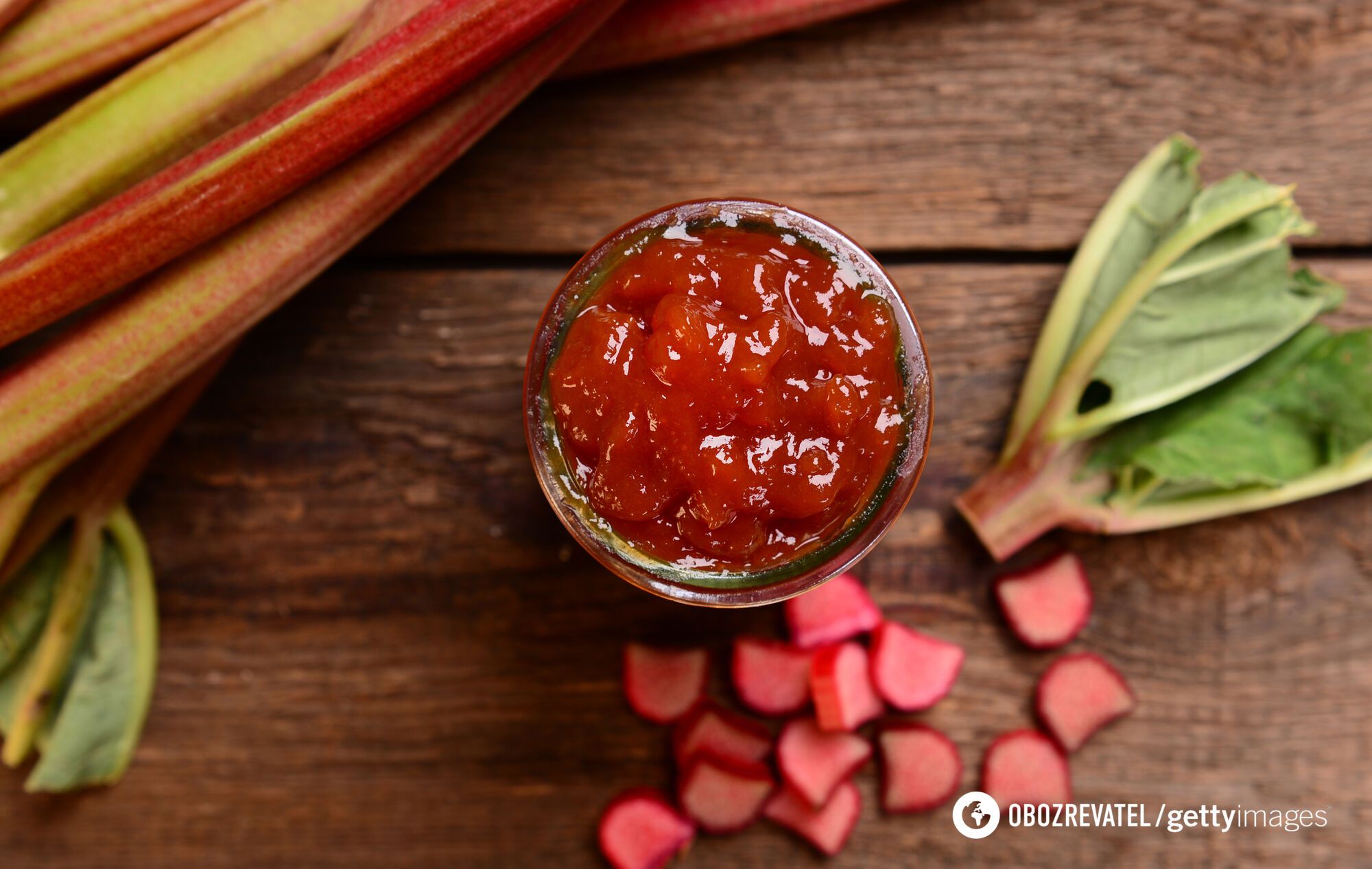 Rhubarb is often used to make desserts and jams